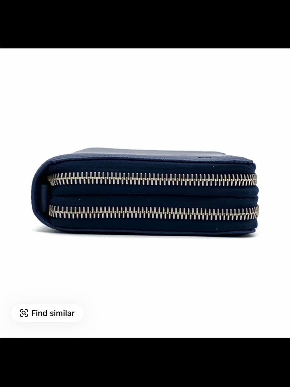 Prada Blue Saffiano Zip-Around Wallet - Picture 3 of 6
